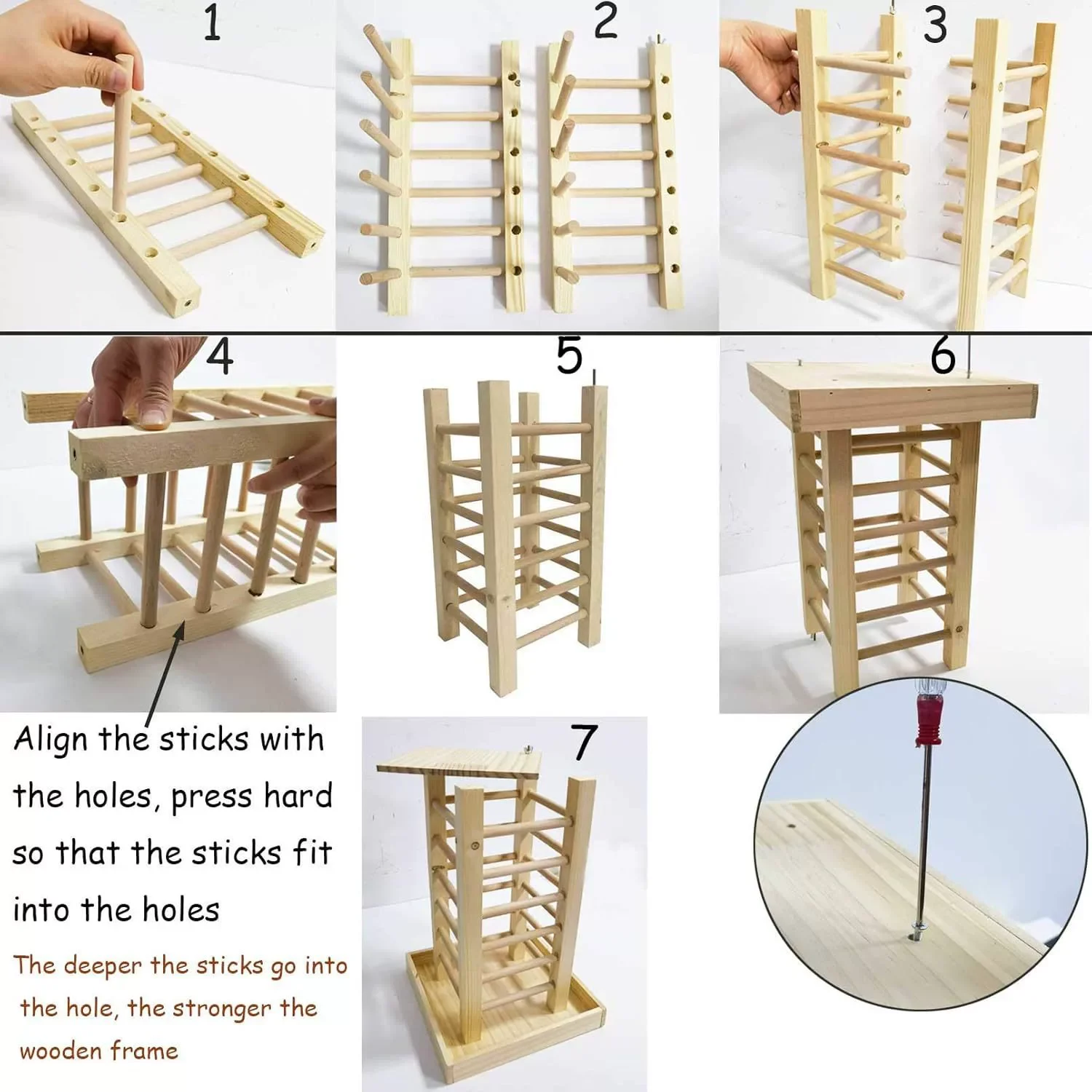 wooden hay feeder