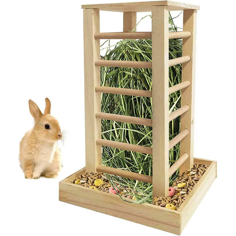 wooden hay feeder