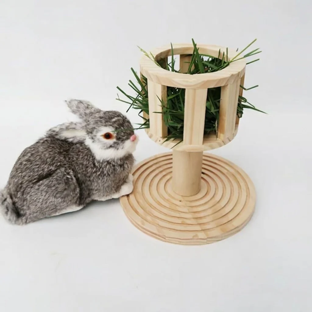Wooden Hay Feeder For Rabbits